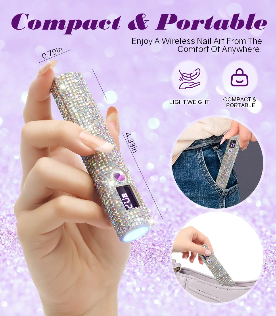 DianaBeauty Handheld Nail Dryer Lamp UV/LED Nail Curing All Gel Polish Nail Art Tool USB Rechargeabl Quick Dry Nail Lamp Good Vibrations Adult Super Store