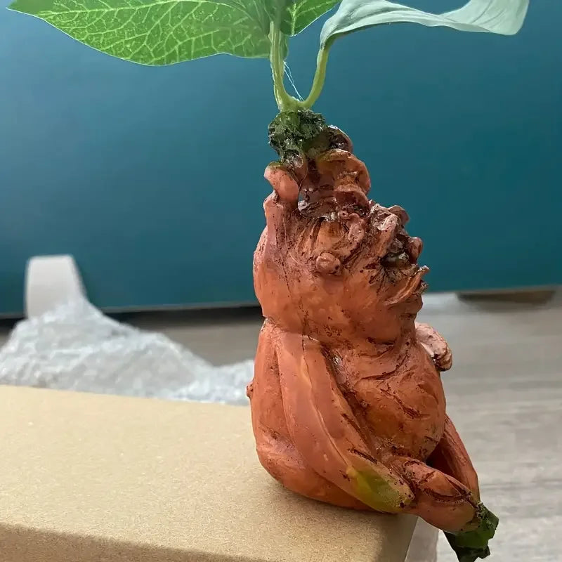 Garden resin ornaments Magical Mandrake Garden Statue, Outdoor Decoration, Gift for Holidays Good Vibrations