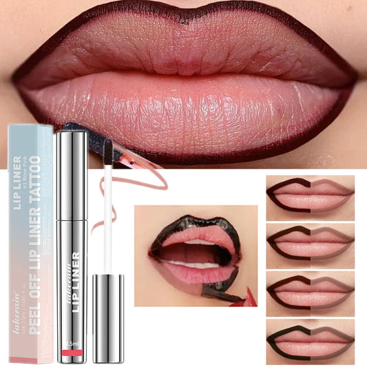 Waterproof Lip Liner Peel Off Tattoo Lipgloss Waterproof Long Lasting Matte Lip Tint Brown Contour Tear-off Lips Stain Cosmetic Good Vibrations