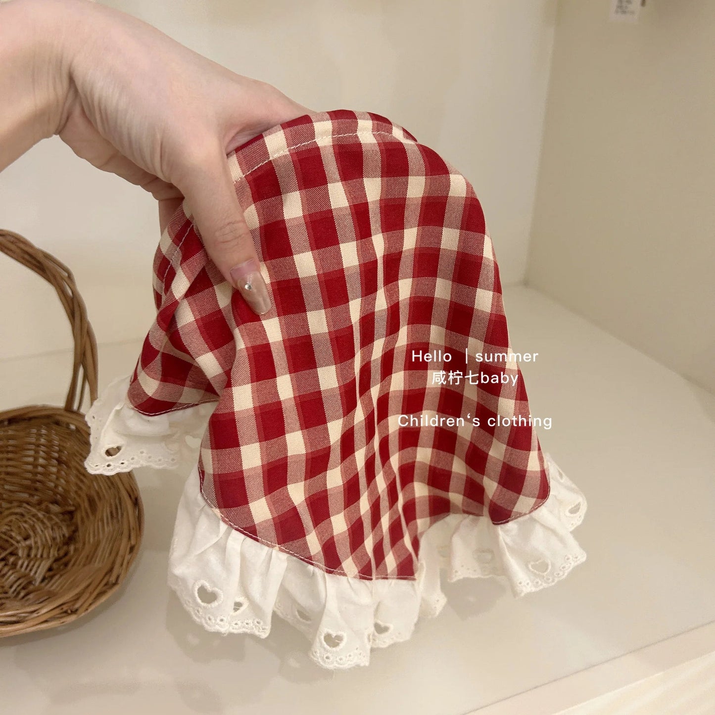 2025 Summer Girls Casual Dresses Children's Clothing Girls' Red Dress Summer Girls' Dresses Baby Vest Skirt Good Vibrations