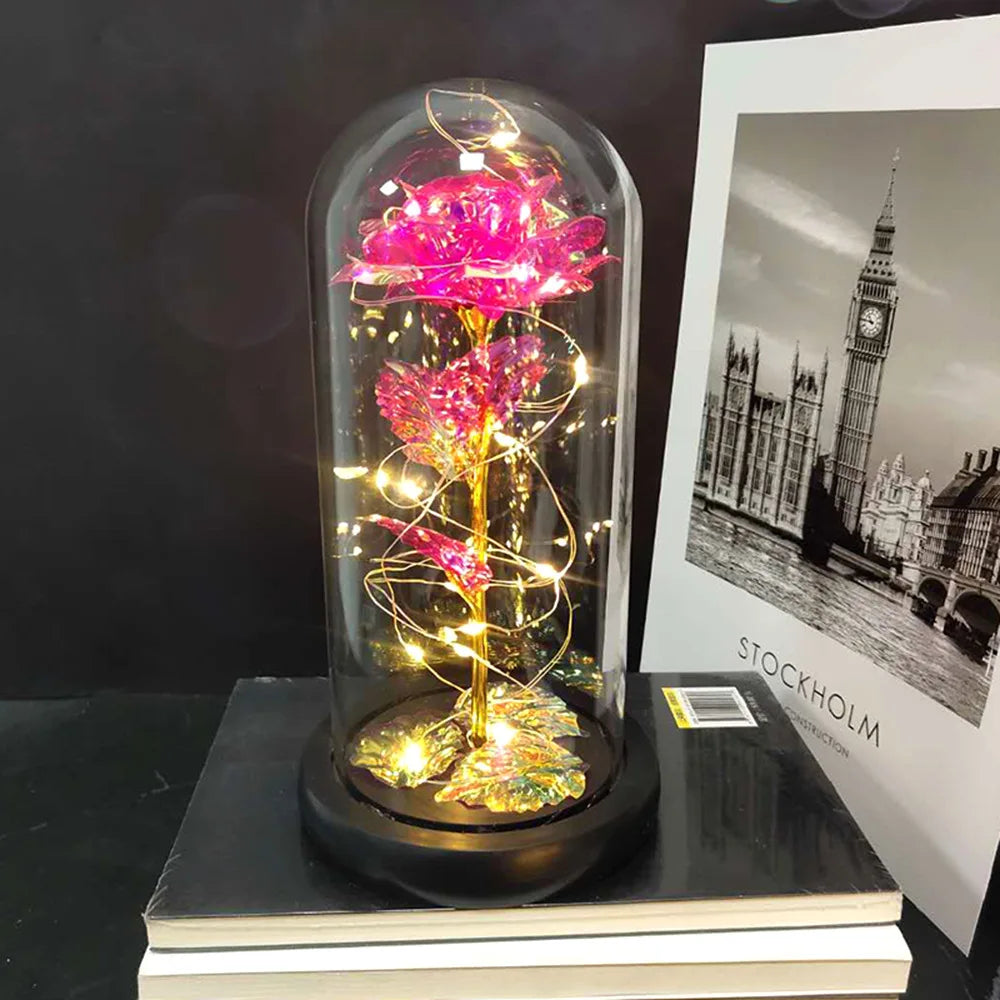 Valentine's Day Gift for Girlfriend Eternal Rose LED Light Flower Luminous Decoration Wedding Decor Creative Mother's Gifts Good Vibrations Adult Super Store