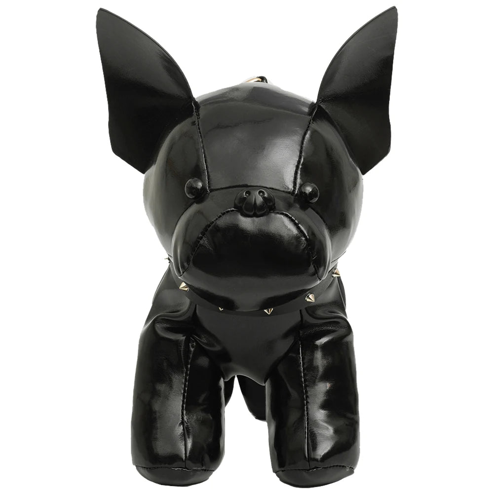 Shoulder Bag Purse for Women Handbag Bulldog Shaped Crossbody Bag PU Leather Wallet Tote with Zipper Handbag Satchel Purse Good Vibrations