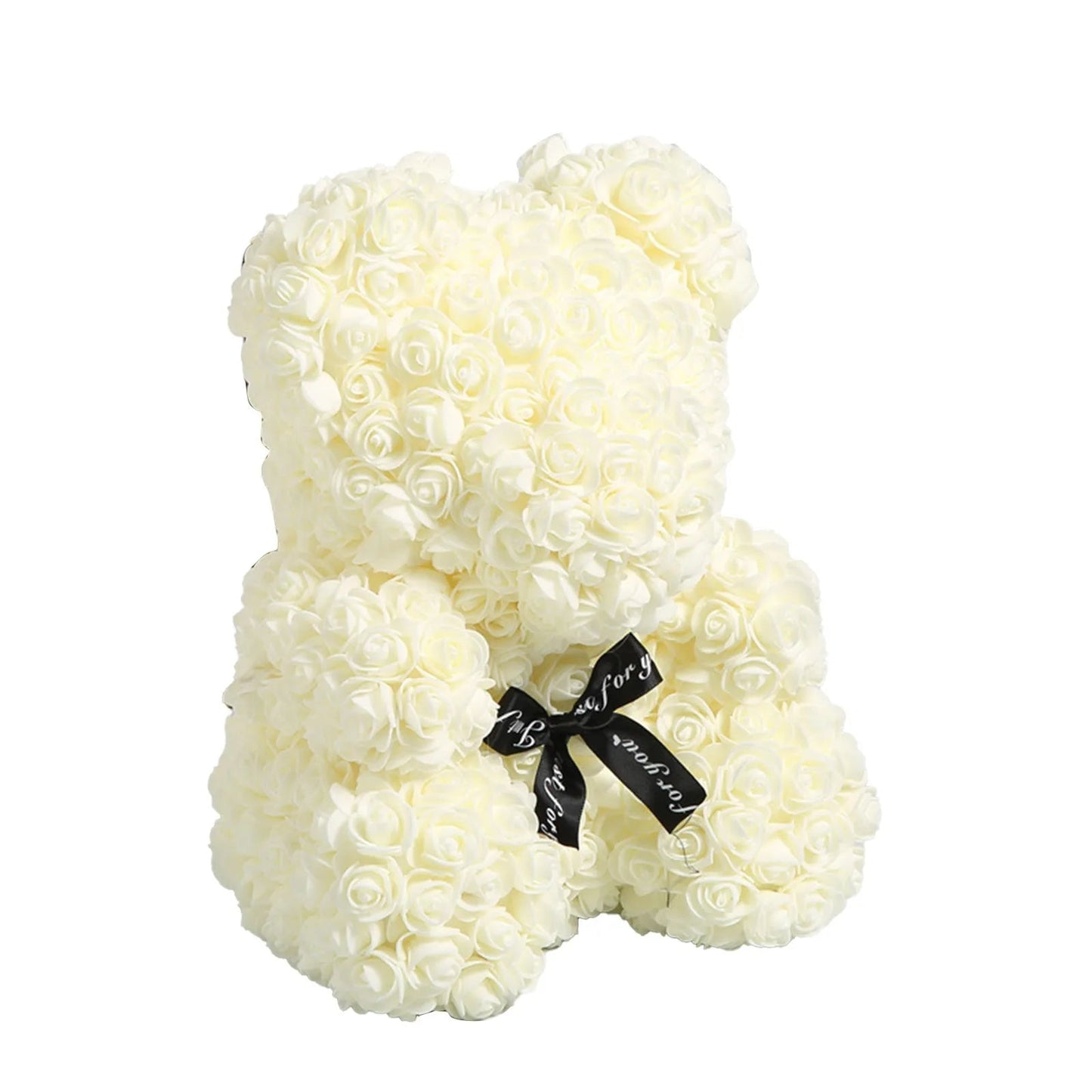 Rose Bear NEW Valentines Day Gifts 25cm Flower Bears Artificial Floral Decorations Mother' DAY Gift For Girlfriend Festival And Good Vibrations