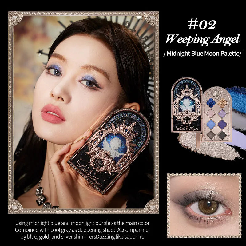 Moonlight Mermaid Gemstone Eyeshadow Palette Highly Pigmented Matte Shimmer Swan Ballet Eye shadow Collection Good Vibrations