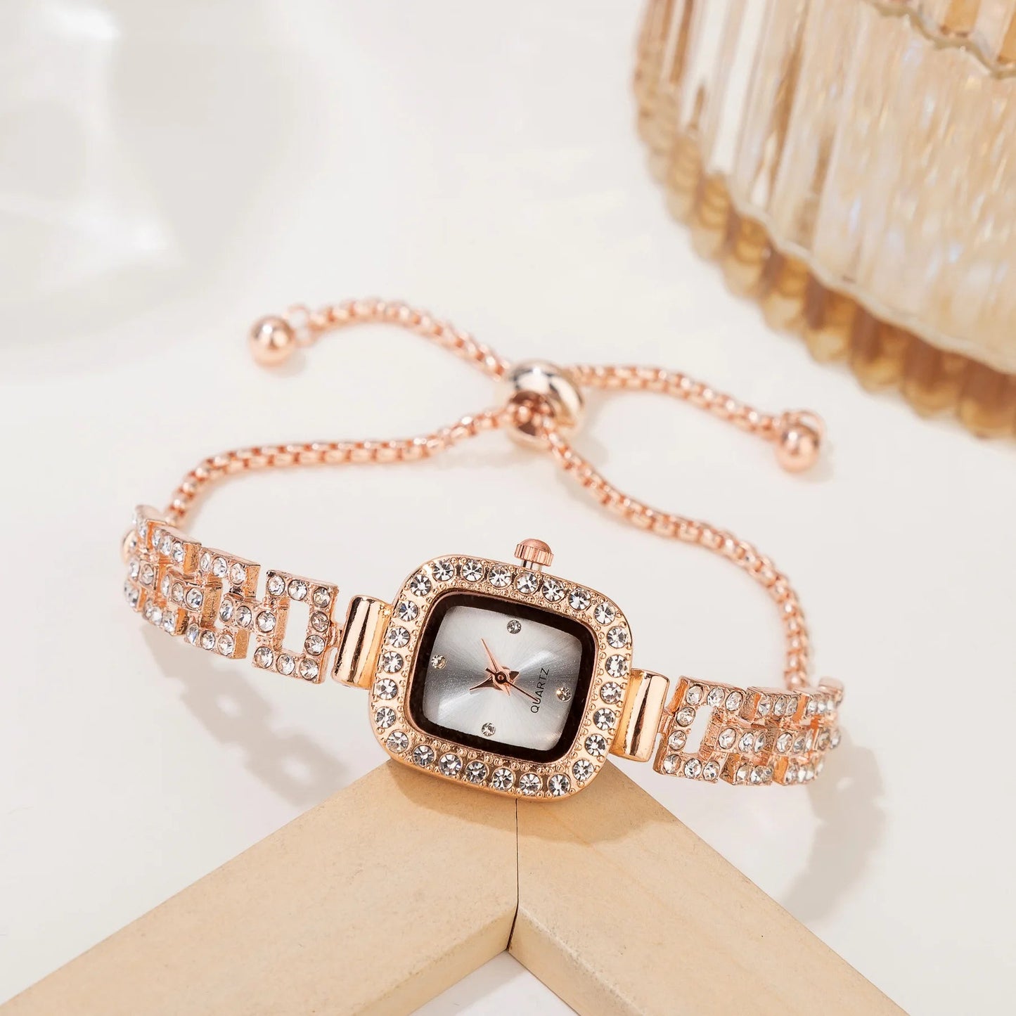 Elegant Quartz Wristwatches Luxury Bracelet Women's Watches Diamond Crystal Watch Часы Relogios Feminino Relojes Para Mujer Good Vibrations