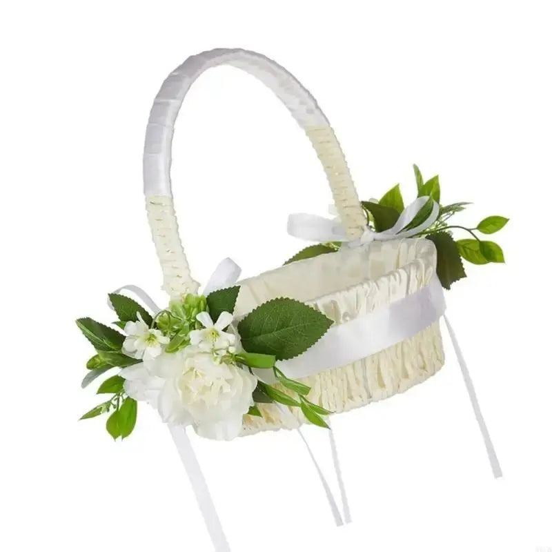 W0YA Beautifully Flower Decoration Basket Exquisites European Styles Garden Basket Good Vibrations