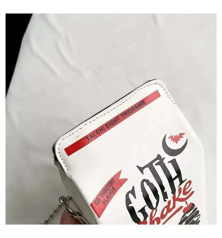 Printed Graffiti Small Square Bag Fashion Cool Crossbody Bag Funny Box Shoulder Bag For Girls Good Vibrations