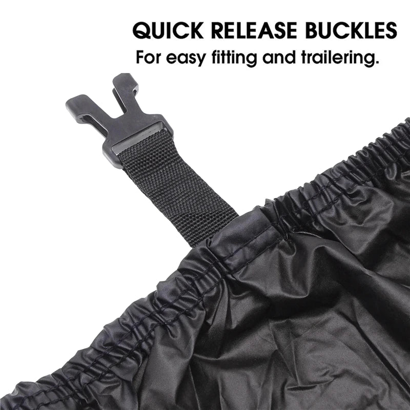 Yacht Boat Cover 11- 22FT Barco Boat Cover Anti-UV Waterproof Heavy Duty 210D Marine Trailerable Canvas Boat Accessories Good Vibrations