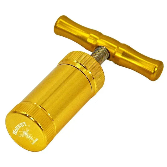 T-shaped Tobacco Herb Press Tobacco Pressing Machine Multi-function Aluminum Alloy Herb Grinder Crusher Cigarette Accessories Good Vibrations Adult Super Store