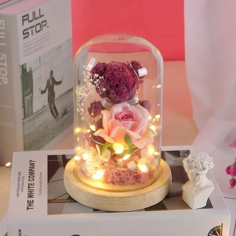 Valentine's Day Gift for Girlfriend Eternal Rose LED Light Flower Luminous Decoration Wedding Decor Creative Mother's Gifts Good Vibrations Adult Super Store