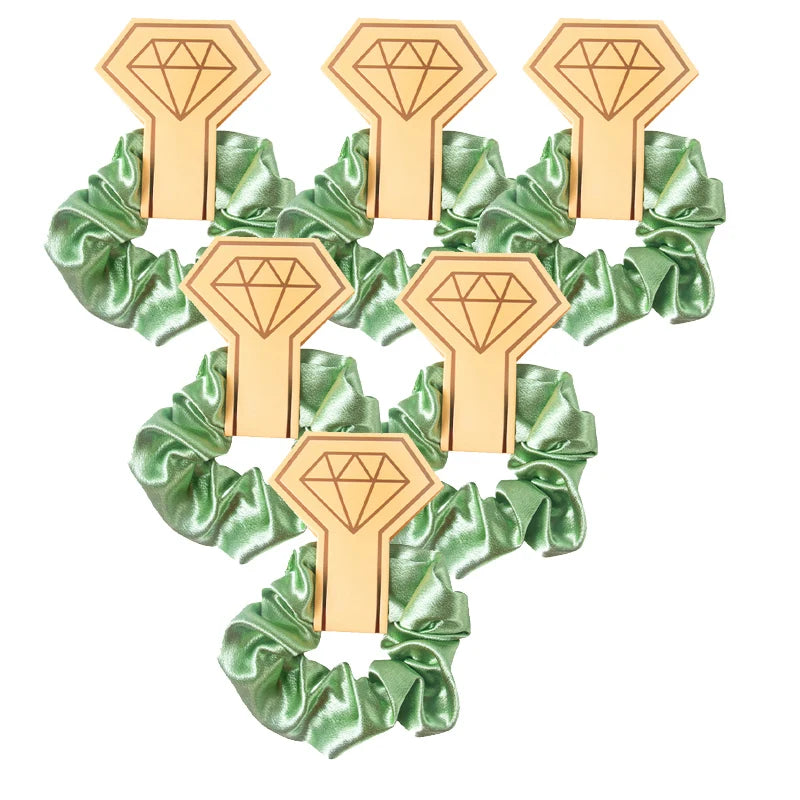 12/6pcs Wedding Bridesmaid Gifts Bridesmaid Hair Ties Scrunchies Heart Shaped Sunglasses Bachelorette Hen Party Bridal Favors Good Vibrations