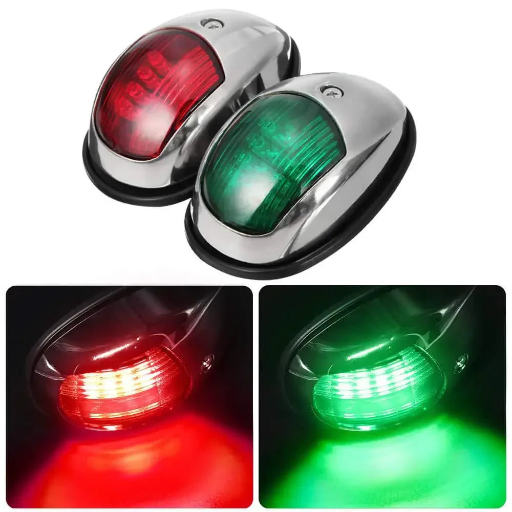 10-30V LED Navigation Light Signal Warning Waterproof Lamp Starboard Port Side Indicator For Marine Boat Yacht Truck Trailer Van Good Vibrations