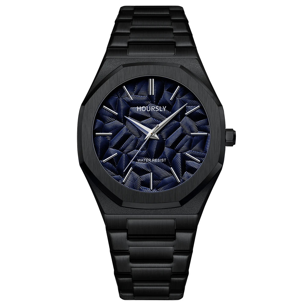 Watch For Men Original Top Brand All Black Stainless Steel Men's Wristwatch Classic Business Waterproof Japan Movement Good Vibrations