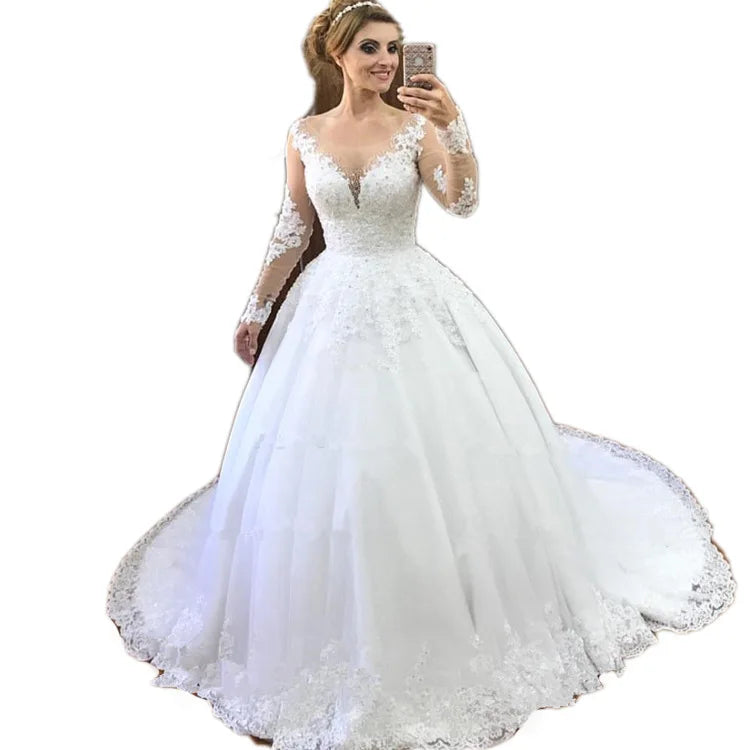 Vestido De Noiva Renda Wedding Dress 2022 Robe Mariage Sexy Bohemian Long Sleeve Wedding Dresses Bride Dress Casamento Good Vibrations