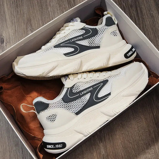 2025 Trendy Sneakers for Men Shoes Summer Outdoor Wear-Resistant Casual Sports Skateboard Shoes Fashion Breathable Shoes Good Vibrations