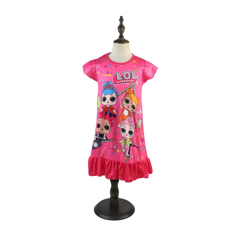 Girls' Dress New Summer Children's Clothing Children's and Girls' Home Clothing Snow White Good Vibrations