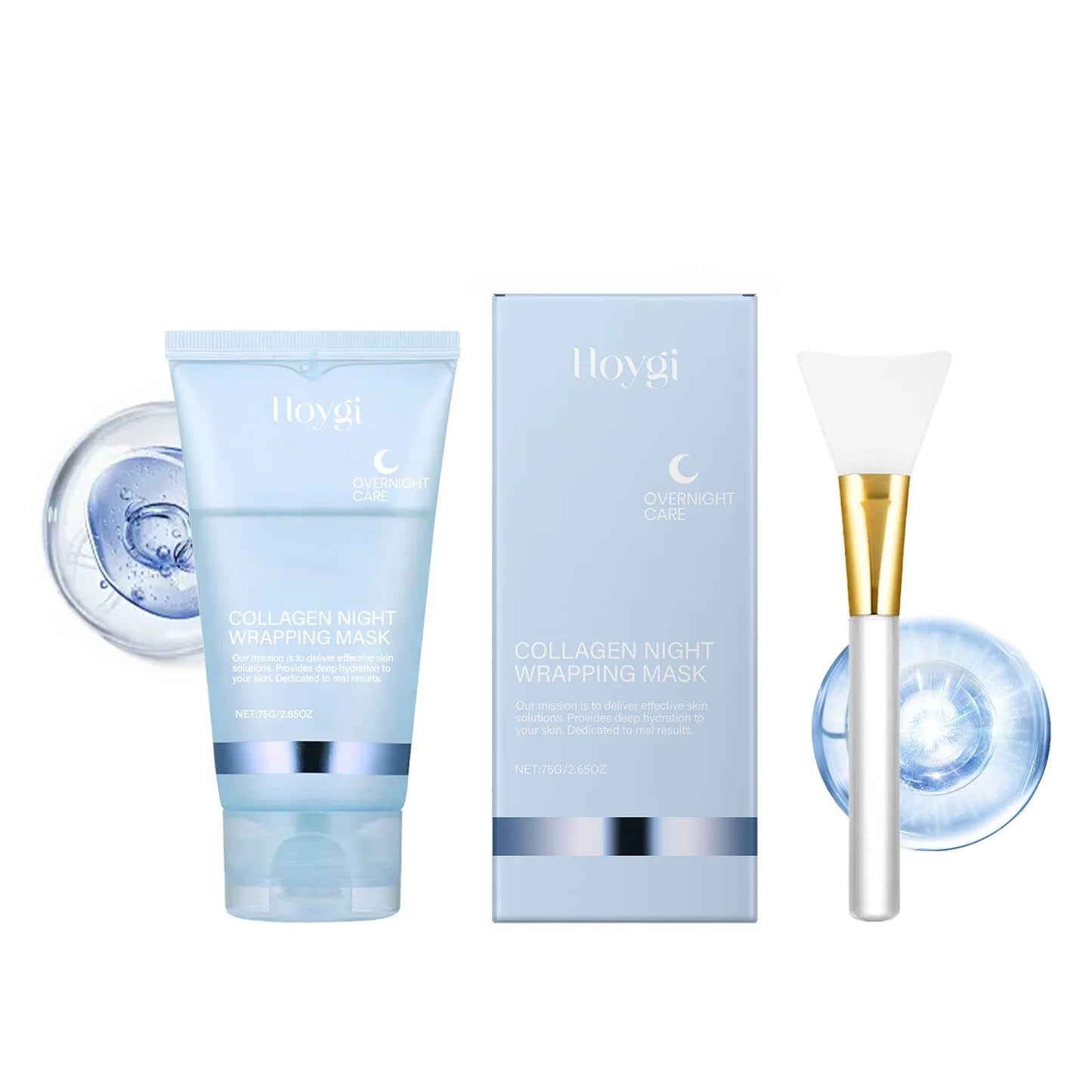 Collagen Peel off Mask Deep Cleansing Pores Oil Control Turmeric Wrapping Night Face Mask for Brightening Rejevenation Skin Care Good Vibrations