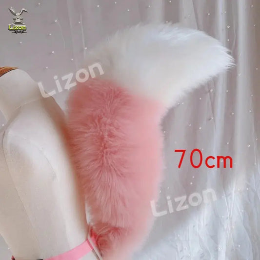 Electric Tail Lina Cosplay Tail Ears Hairhoop Bell Pink Fox Tails Wolf Adult Children Cosply Tails Costume Prop Accessories GOOD Vibrations