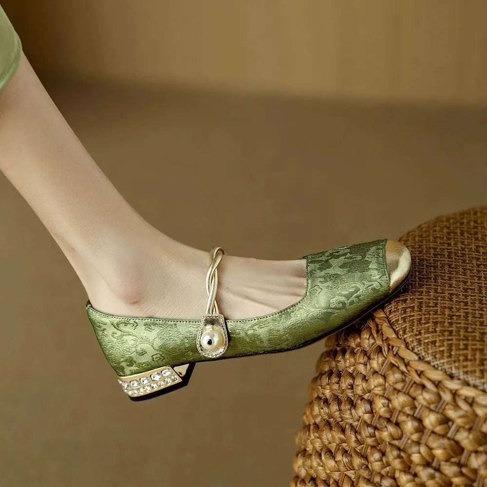 Shoes for Woman 2024 Flats Formal Women's Summer Footwear Low Heel Elegant Moccasins Flat Pointed Toe Non Slip on Promotion E 39 Good Vibrations