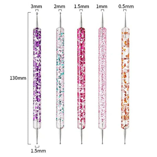 6/31Pcs Nail Art Brush Design Tip Painting Drawing Carving Dotting Pen FlatFan Liner Acrylic Gel UV Polish Manicure Tools Good Vibrations