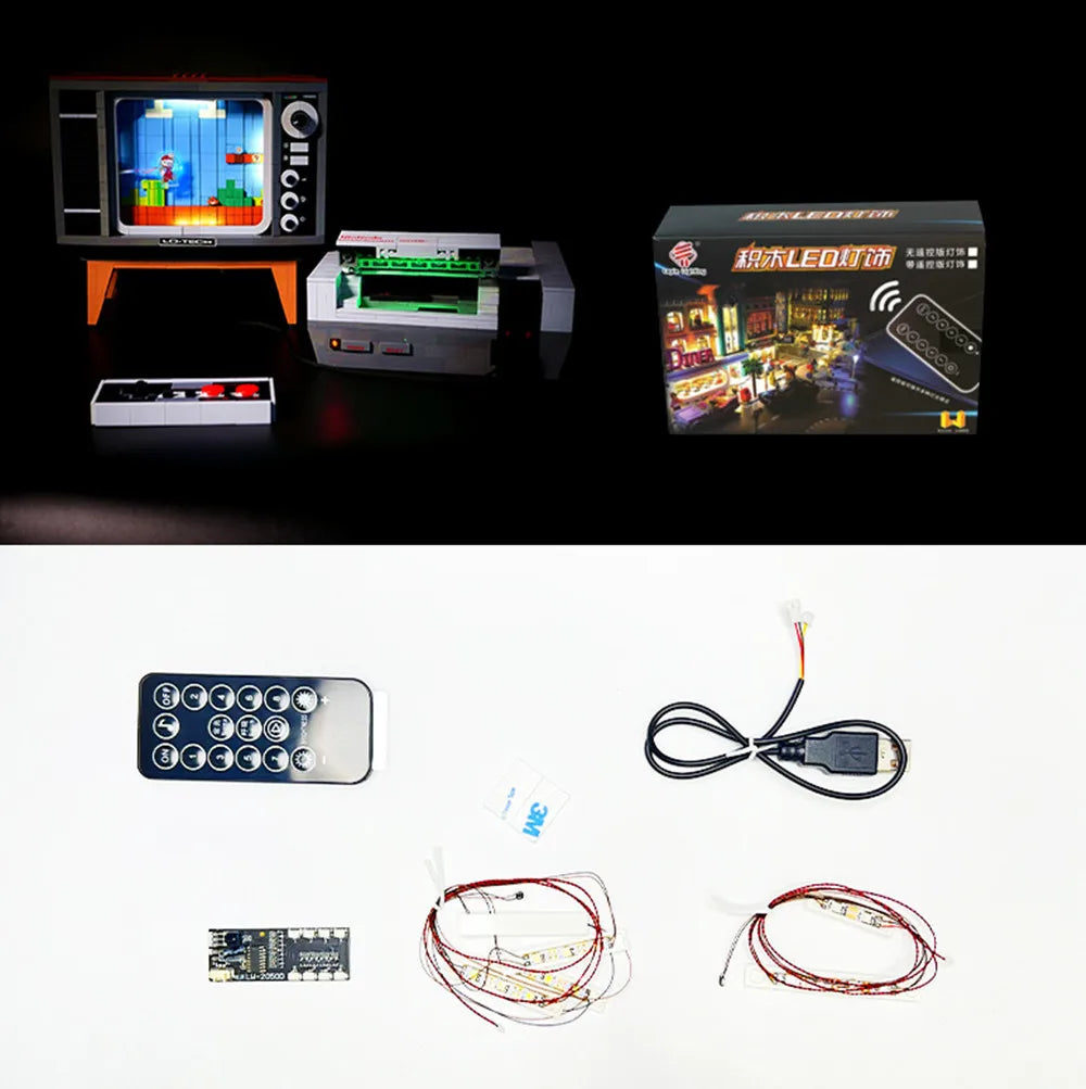 LED Light For 71374 NES Red And White Machine Lamp Building Blocks Bricks (Not Include Block Model) Good Vibrations