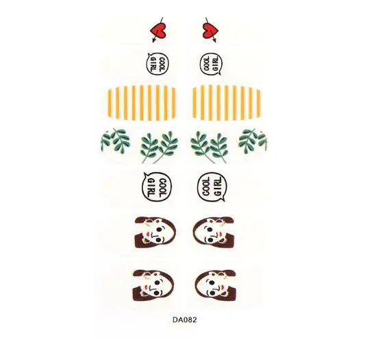 Nail Stickers DIY Decals For Nail Art Wraps Women Beauty Full Cover Nail Manicures Decorations Uñas Postizas Press On Nails Good Vibrations