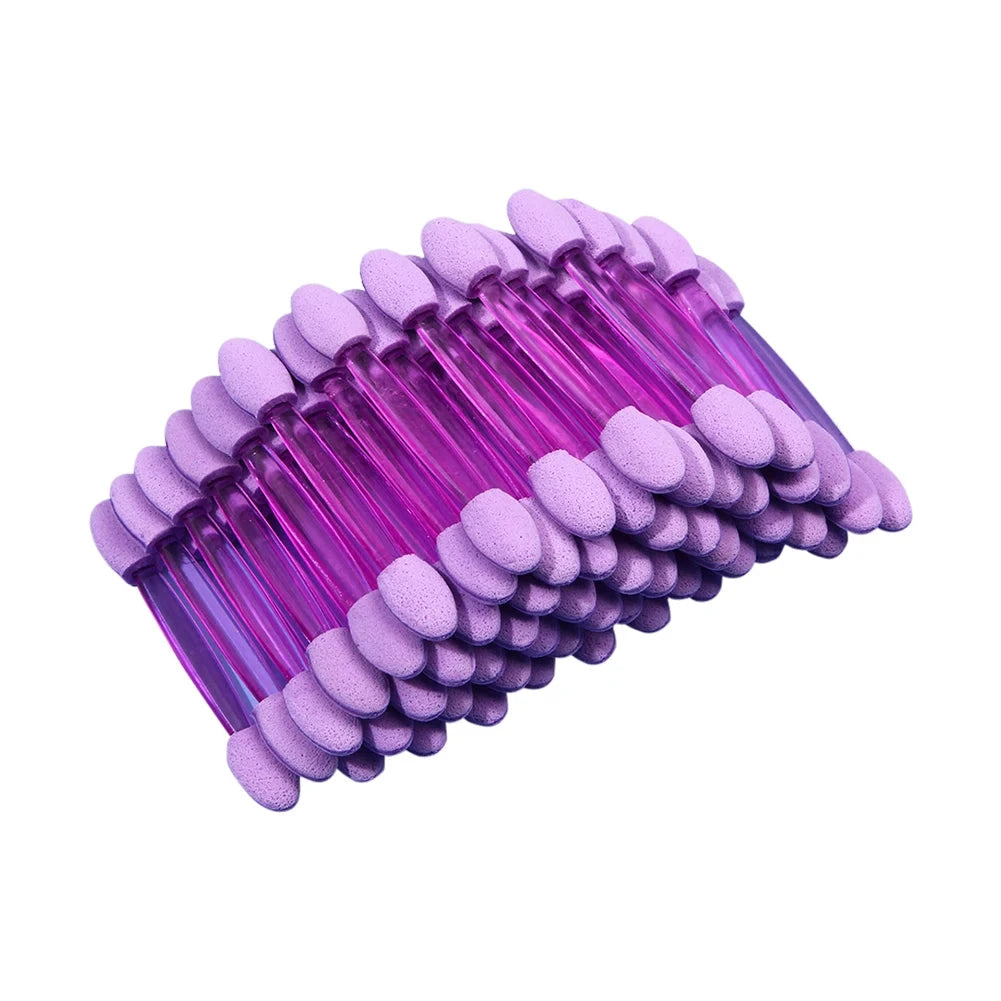 50pcs Eyeshadow Brushes Double Sided Sponge Women Make Up Eye Shadow Brushes Good Vibrations