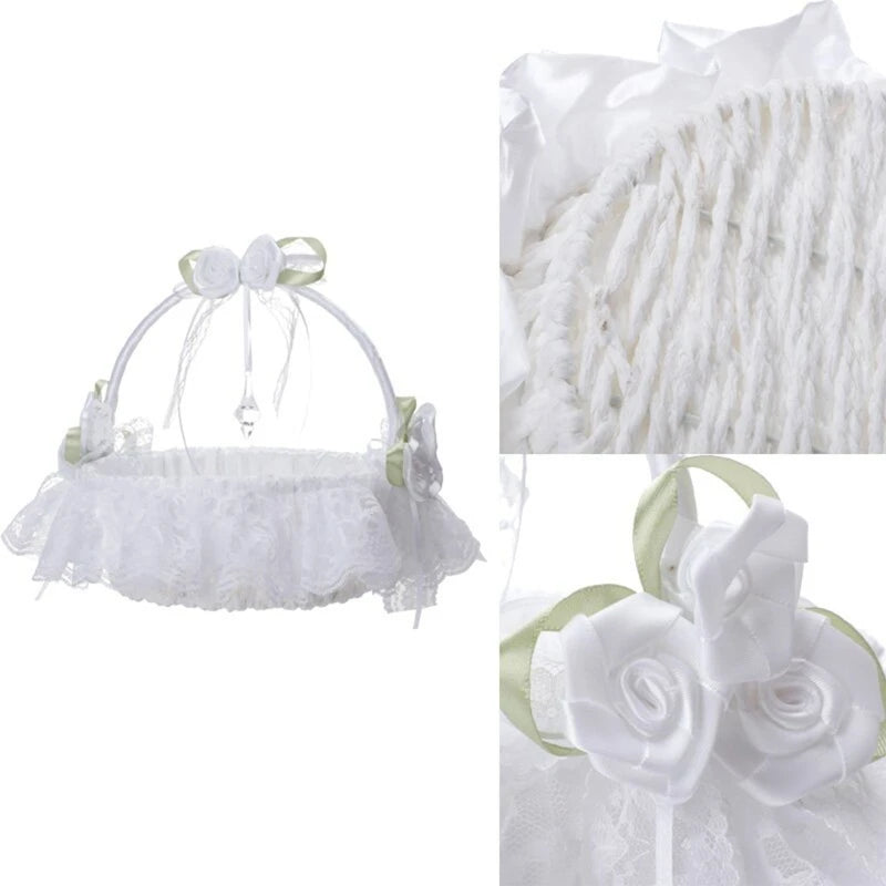 Flower Girl Basket Set Flowers Romantic Design Wedding Flower Baskets Good Vibrations