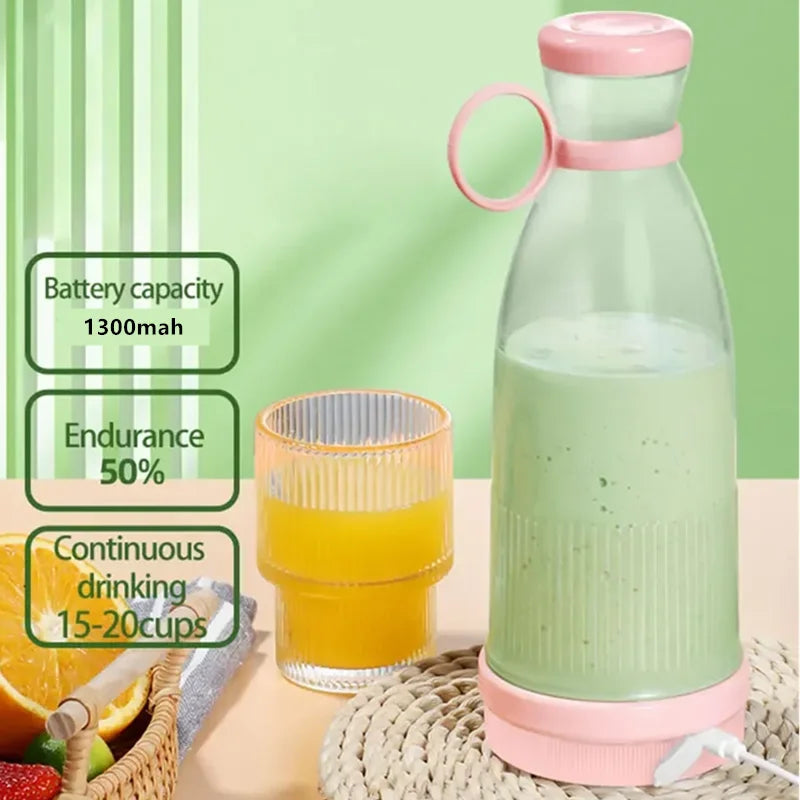 Electric Juicer Cup 6 Blades Blender Milkshake Machine USB Portable Fruit Milk Mixing Tool Mini Fresh Juice Blender Good Vibrations Adult Super Store