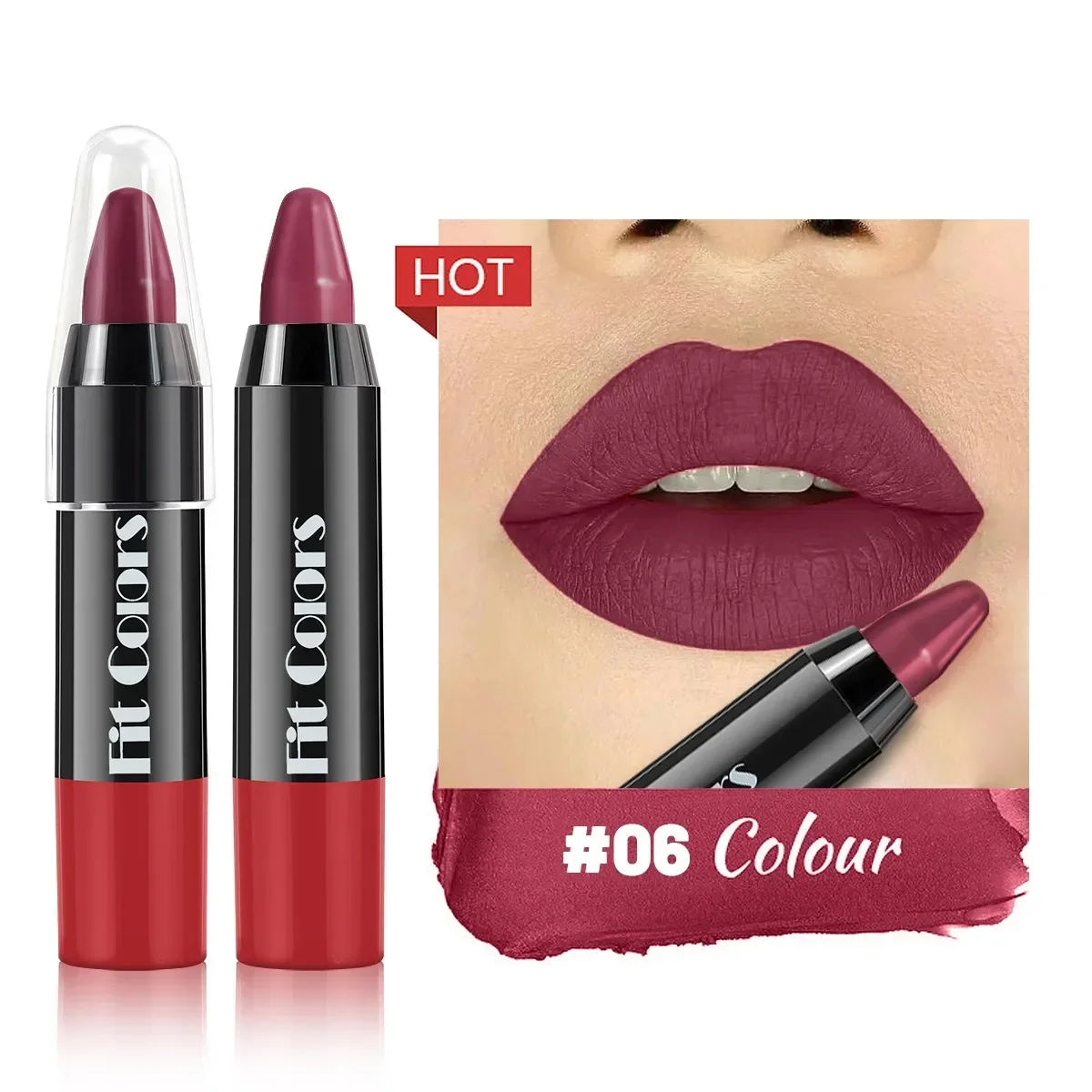 1PC Matte Lip Liner Pencil Lip Outline Contouring Lasting Waterproof Lipstick Crayon Pigments Moisturizing Lip Balm Cosmetics Good Vibrations