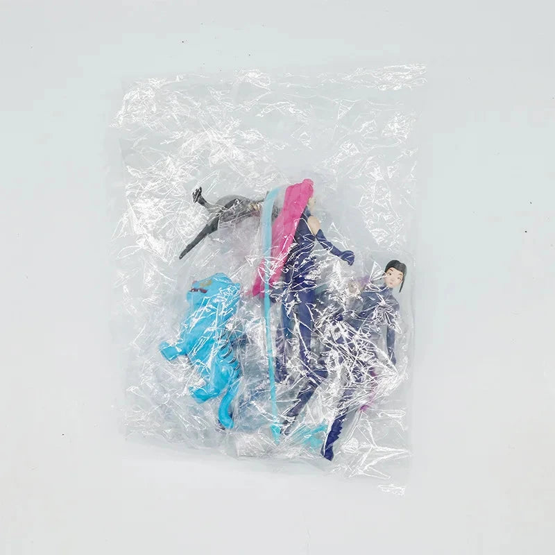 5pcs/Set Kpop Demon Hunters Action Figure Toy Derpys Tiger Rumi Mira Zoey Sussy Figurine Doll For Fans Gift Good Vibrations