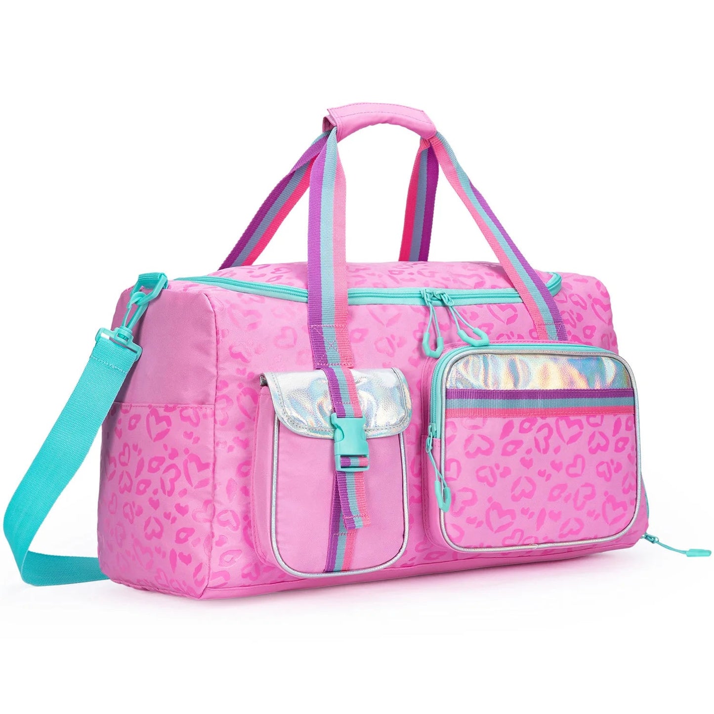 1 Pc Duffle Bag Girls Women Travel Bag Gifts Overnight Bag For Girls Women Tote Bag Sleepover Bag For Girls Gym Dance Bag Good Vibrations