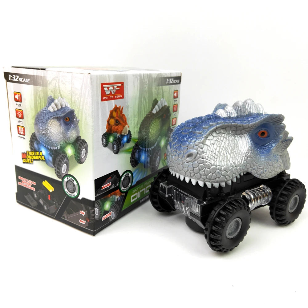 Dinosaur Toy for Kids car Tyrannosaurus rex electric universal boy toy dinosaur Interactive Games Animal Dinosaur Model Car Gift Good Vibrations