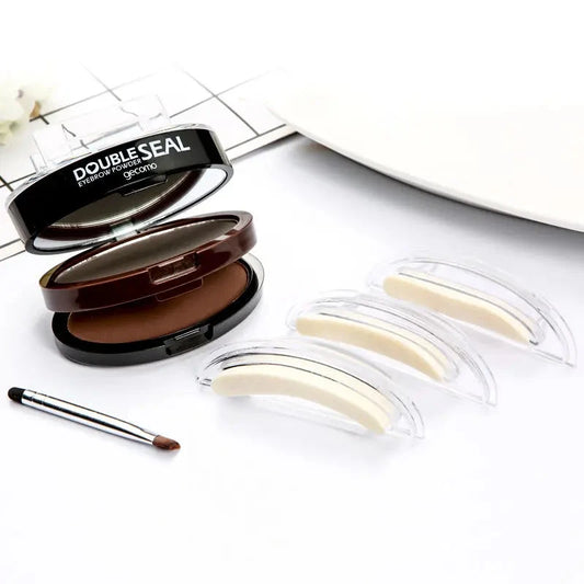 Eyebrow Shadow Set Eyebrow Powder Seal Waterproof Eyebrow Stamp Natural Shape Brow Stamp Powder Quick Makeup Kit Set Good Vibrations