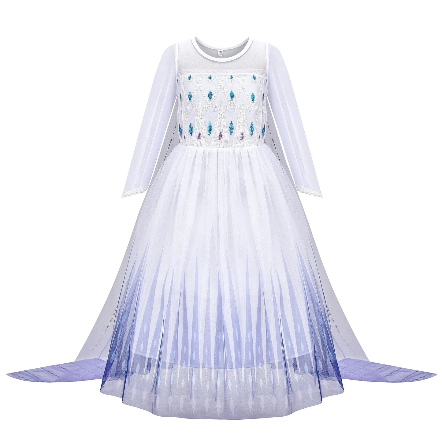 Disney Kids Princess Costume Elsa Anna Halloween Dress Girl Jasmine Moana Dinner Dress Rapunzel Mermaid Pageant Disguise 3-10Y Good Vibrations