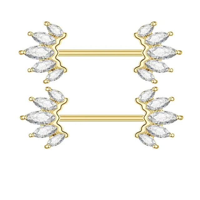 1Pair Green Butterfly Nipple Piercing Jewelry 14G Pink Heart Nipple Rings for Women Flower Nipple Piercing Barbell Pezon Mujer Good Vibrations Adult Super Store