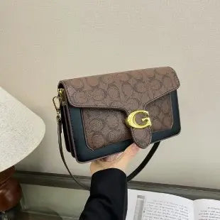 Famous Fashion Style Crossbody Bag Vintage Minimalist Leather Purse With Luxury Letter Logo & Large Capacity Tote Design Good Vibrations