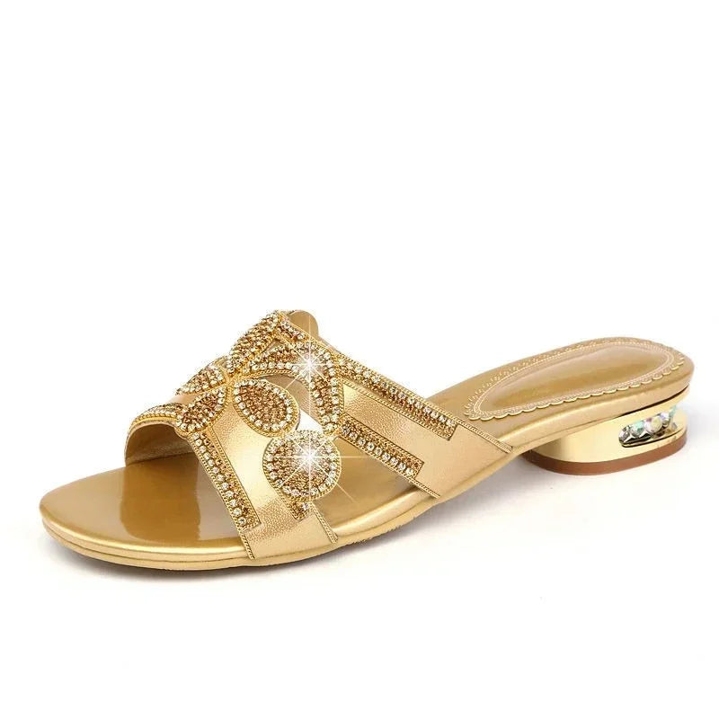 2025 New Designer Strange Heel Ladies Slides Sexy High Heel Summer Shoes Fashion Ladies Footwear Sandals Good Vibrations
