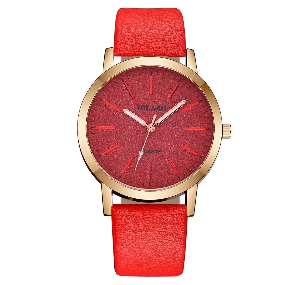 Women Watches Brand Luxury Fashion Ladies Watch Leather Watch Women Female Quartz Wristwatches Montre Femme Reloj Mujer Good Vibrations