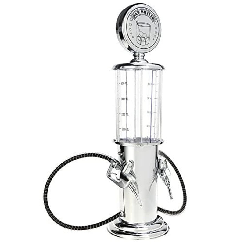 Gas Pump Dispenser for Drinks, Gas Pump Whiskey Wine Decanter, Single/Double Gun Beer Dispenser, Beverage Whiskey Decanter Tower Good Vibrations Adult Super Store