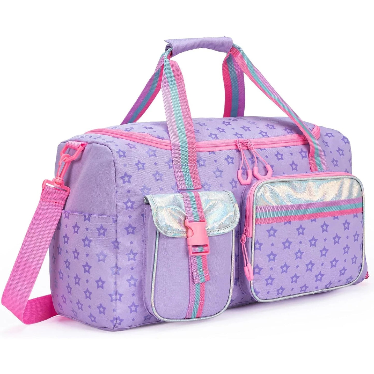 1 Pc Duffle Bag Girls Women Travel Bag Gifts Overnight Bag For Girls Women Tote Bag Sleepover Bag For Girls Gym Dance Bag Good Vibrations