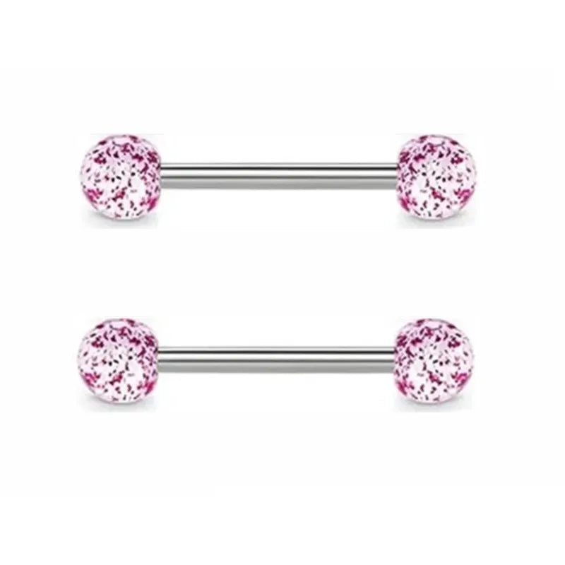 1Pair Pink Butterfly Nipple Piercing Jewelry Shiny Crystal Nipple Rings For Women Girls Heart Nipple Barbells Piercing Pezon Good Vibrations Adult Super Store