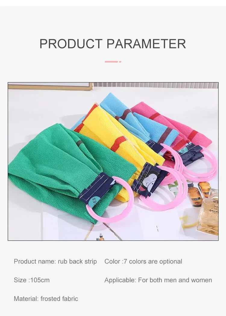 Bath Washers A Long Back Pulled Stripping and Scrubbing Bath Towel for Rubbing Wash and Rub Dirt Good Vibrations