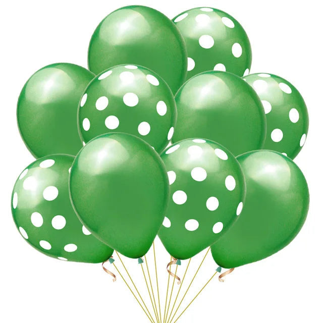 20pcs Polka Dot Balloons Globes 12Inch Pink Blue Latex Polka Dot Balloon Multicolor Wedding Birthday Party Festival Decoration Good Vibrations