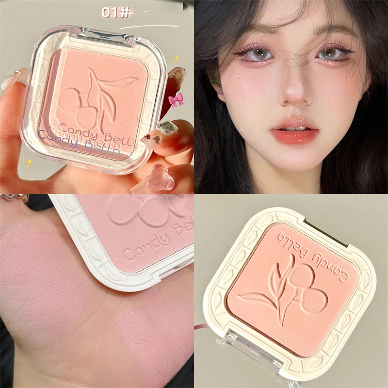 5 Colors Soft Mist Blush Natural Waterproof Cheek Pink Purple Yellow Matte Flash Brighten Lasting Blusher Rubores Korean Makeup Good Vibrations