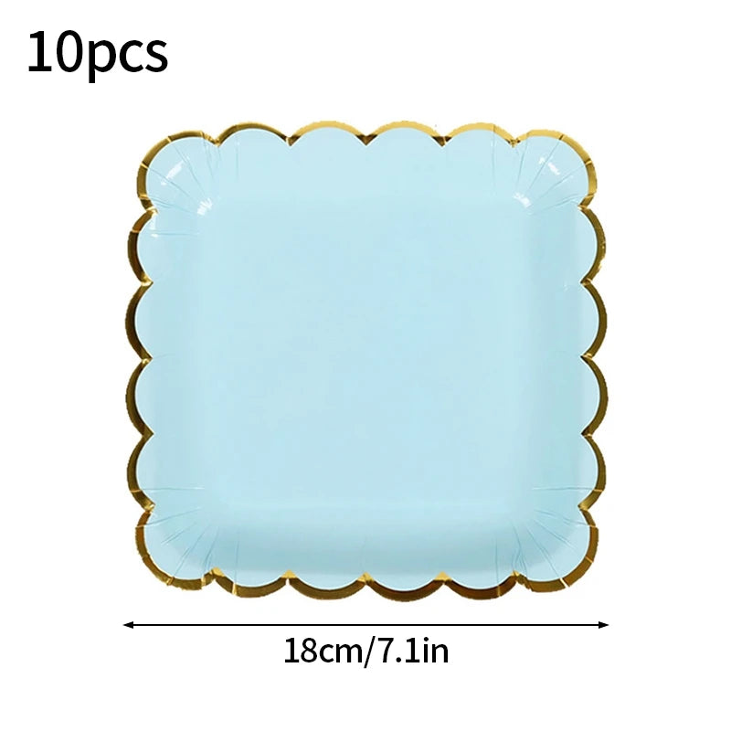 24pcs 7/9inch Pink Daisy Theme Disposable Tableware Flower Plate Napkin Straws Banner Birthday Party Baby Shower Wedding Decor Good Vibrations