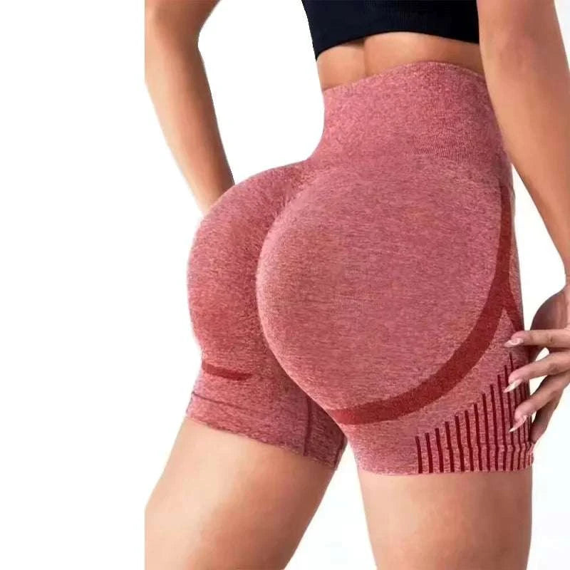 Women Yoga Shorts High Waist Workout Shorts Fitness Yoga Lift Butt Fitness Ladies Yoga Gym Running Short Pants Sportswear Good Vibrations
