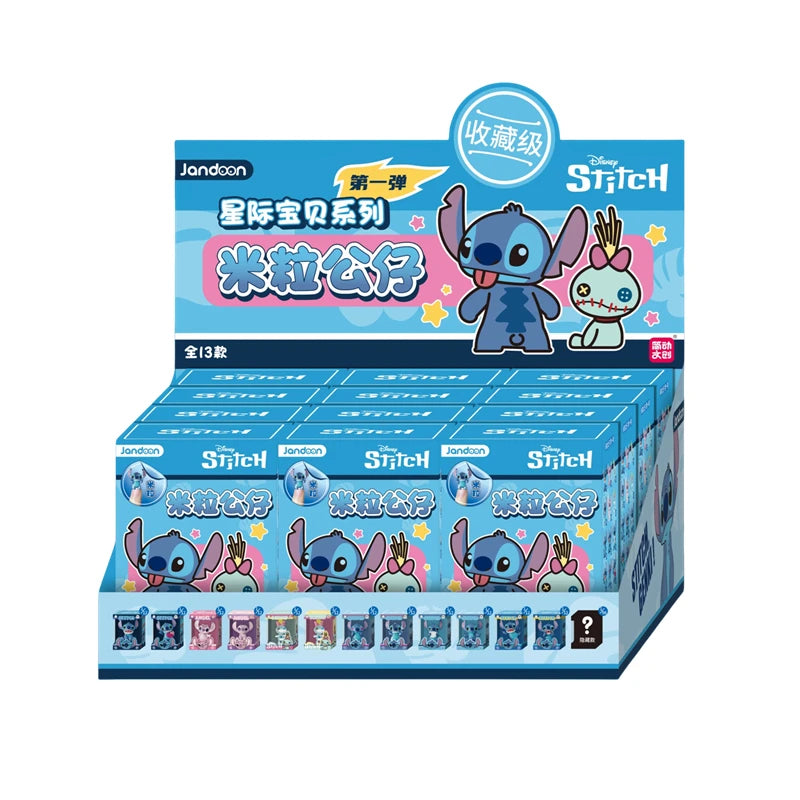 Lilo & Stitch Disney Jandoon Original Blind Box Angel Scrump Doll Rice Grain Mini Action Figure Model Toy Surprise Ornament Gift Good Vibrations