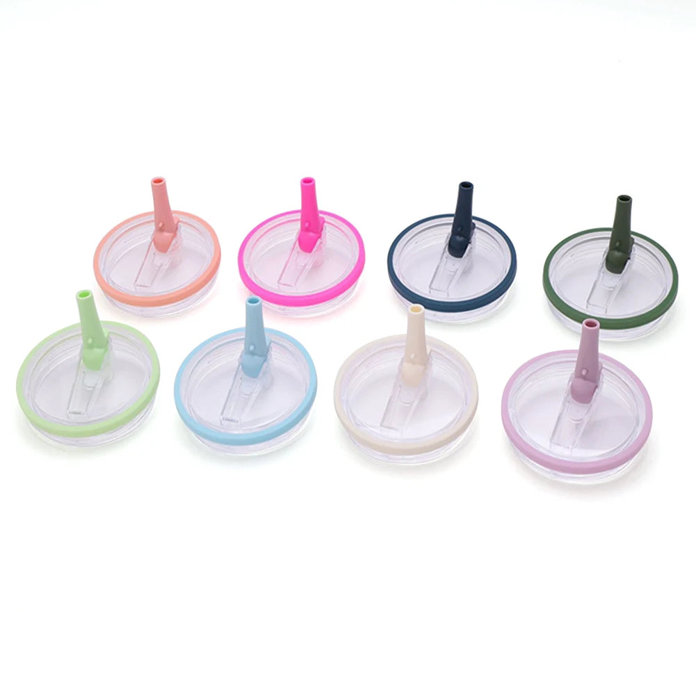 40Oz Tumbler Flip Straw Lid Replacement Spill Proof Resistant Tumbler Lid Reusable Spray Proof Tumbler Cover for stanley Cug Good Vibrations Adult Super Store