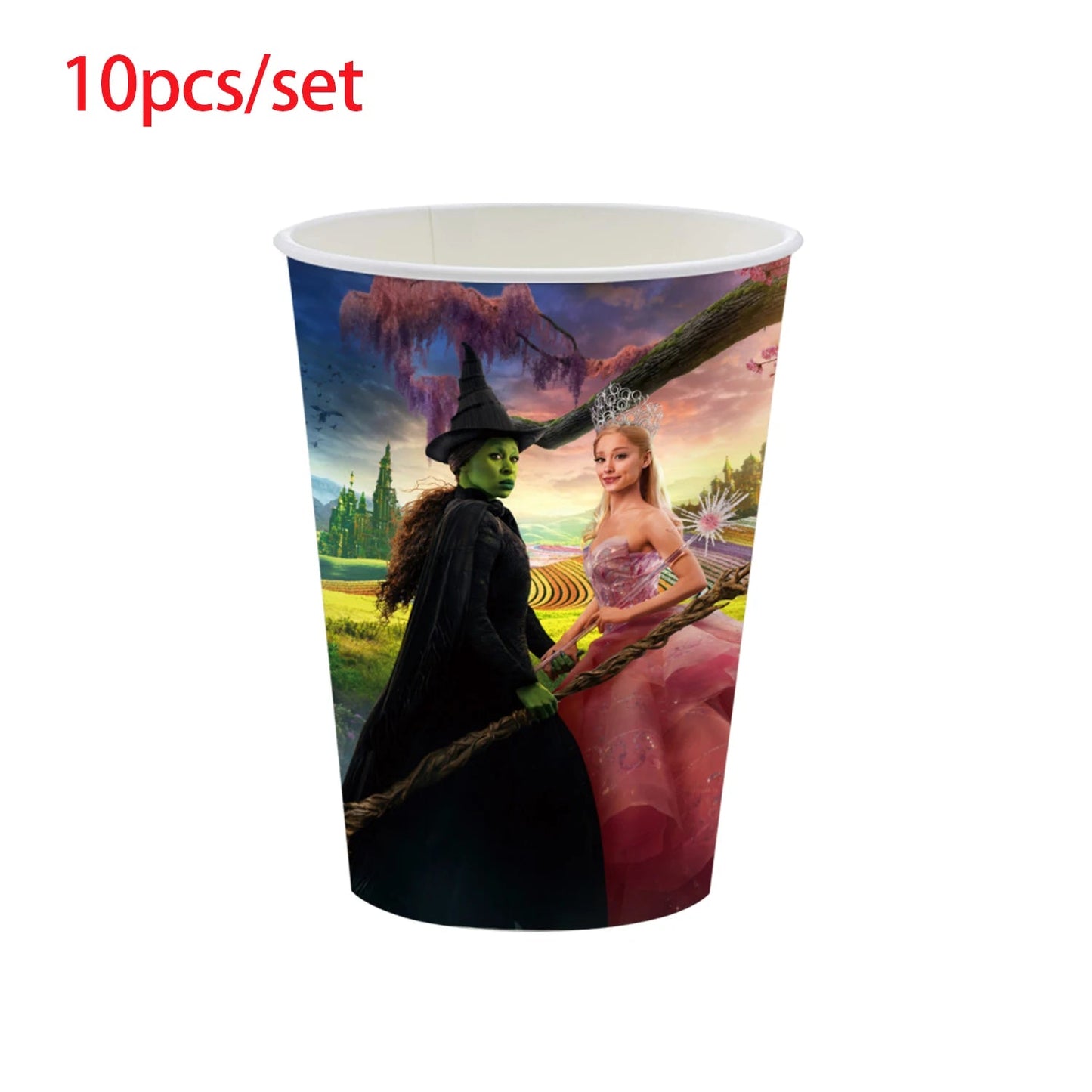 Wicked Birthday Party Decoration Magic Witch Balloon Backdrop Tableware Split Sales Wicked Birthday Party Supplies Good Vibrations